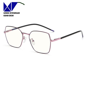 Size 52-19-141 Custom OEM TR90 Polygonal Optical Frame Anti-Blue Light for Unisex Adults ISO Certified Factory