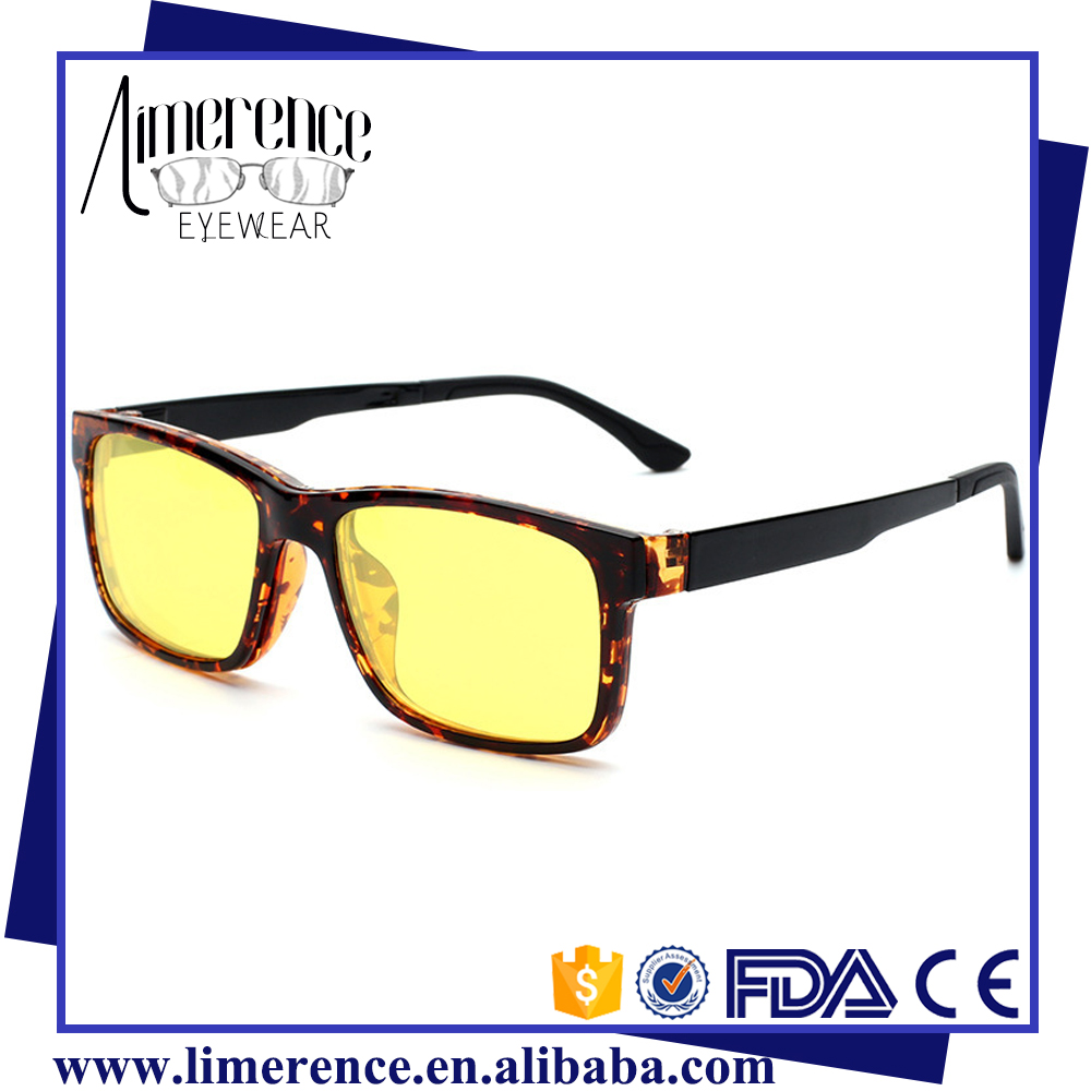 Best Quality TR90 Ultem Glasses Clip-on Glasses Frame Polarized Sun Glasses Magnet Sunglasses with Magnetic Clip on Glalasses