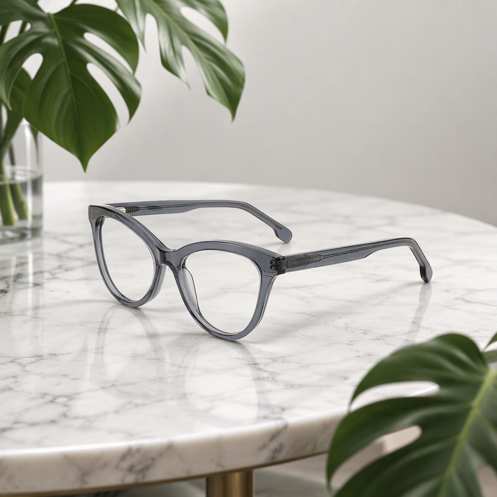 Factory Price Fashion Cat Eye Design Acetate Frame Optical Glasses US/EU Style For Daily Decoration Work Women Eyewear