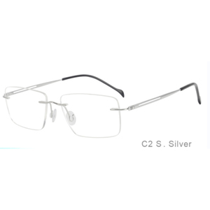 Glasses Memory Titanium Rimless Optical Eyeglasses Frames Thin Flexible Eyeglasses Eye Glasses Frames