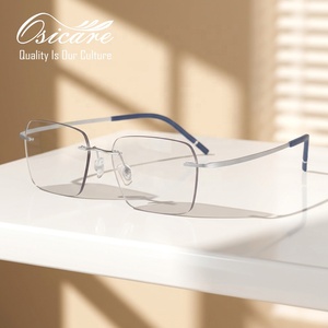 Titanium Rimless Photochromic Glasses for Men