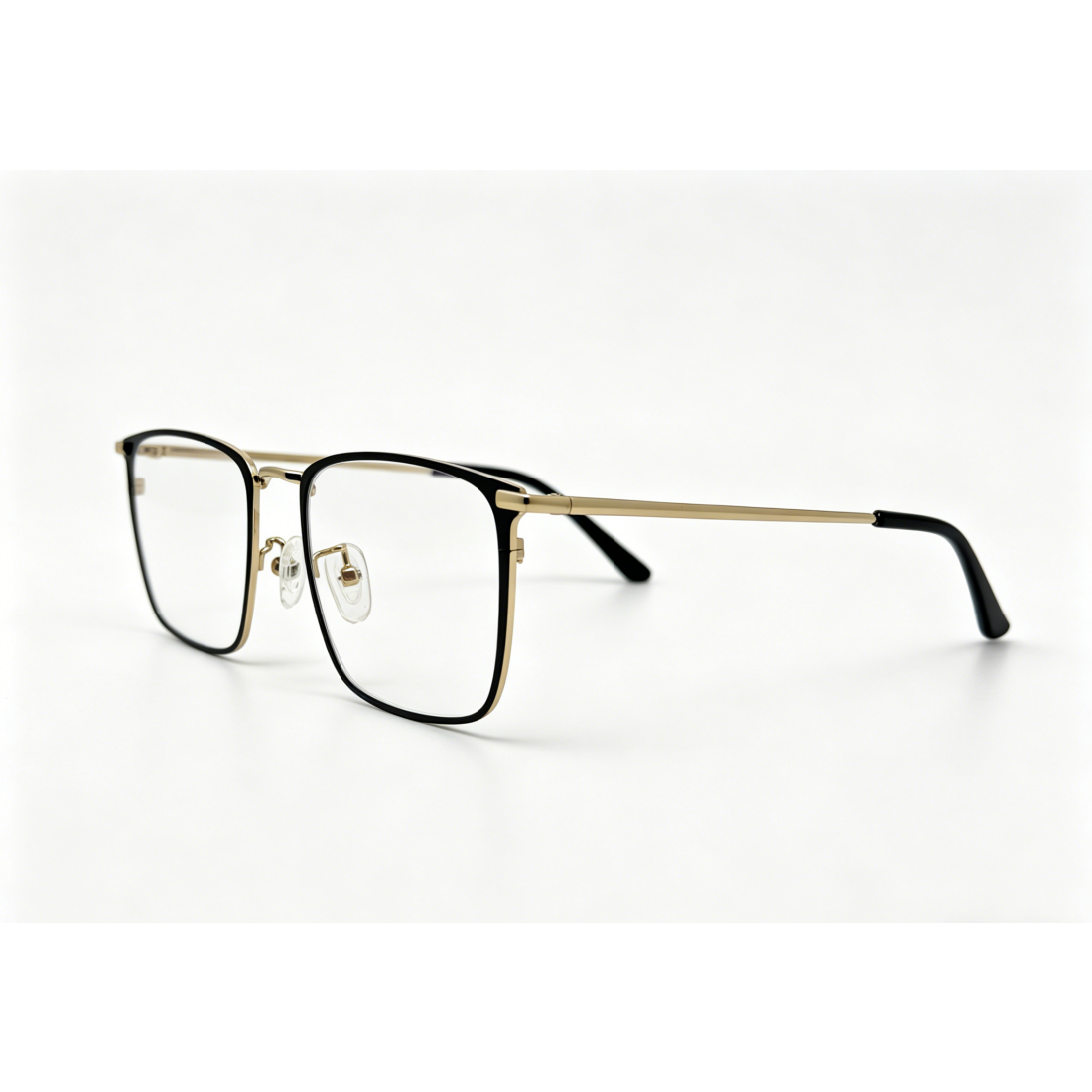 Premium Men's Fashion Full Rim Stainless Steel Optical Eyeglasses with Anti-Blue Light Lenses