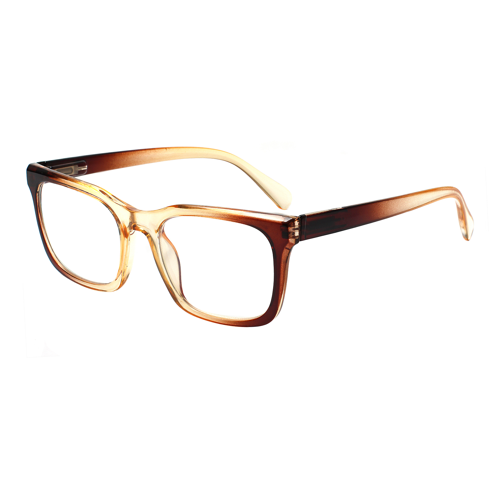 Factory Wholesale Custom Fashion High Quality Square Frame Multifocal Progressive GlassesTransparent Lens Men Women 1.75 3.25