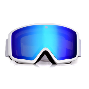 High Quality OEM Private Label Sports Eyewear Blue Lenses Adult Ski Goggles and Snowboard Eyewear with Nice Magnetic Features