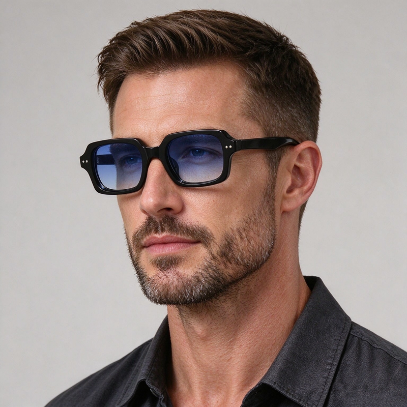 OEM Manufacturer White Label Sunglasses Custom Logo Small Square Frame Eyeglasses Fashion Vintage Sun Glasses for Men Women