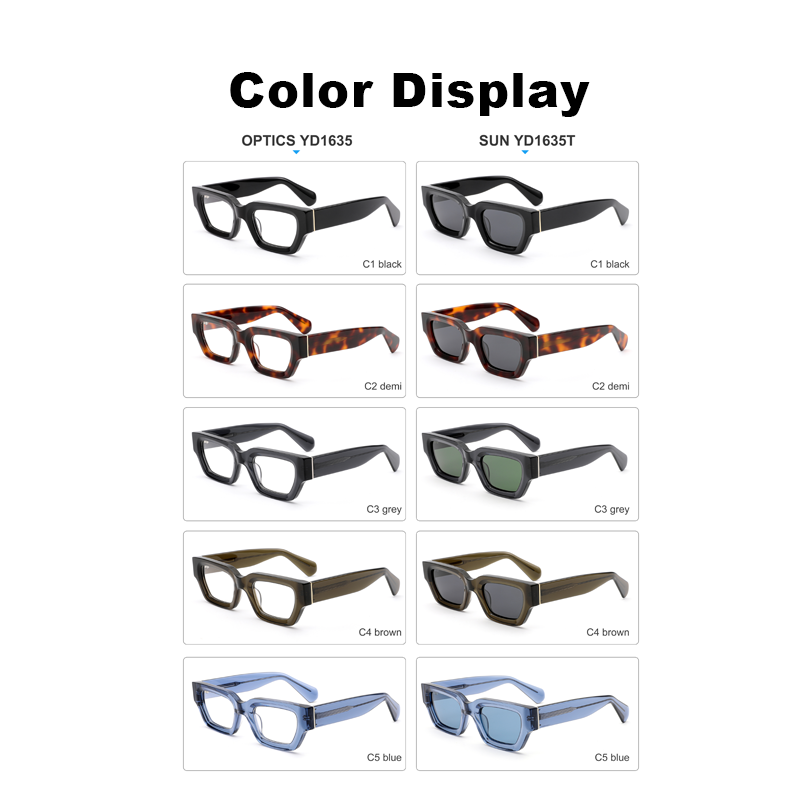 Fashion Modern Acetate Frame Optical Glasses Retro Thick Square Eyewear For Daily Driving Beach Men Women Wholesale OEM ODM