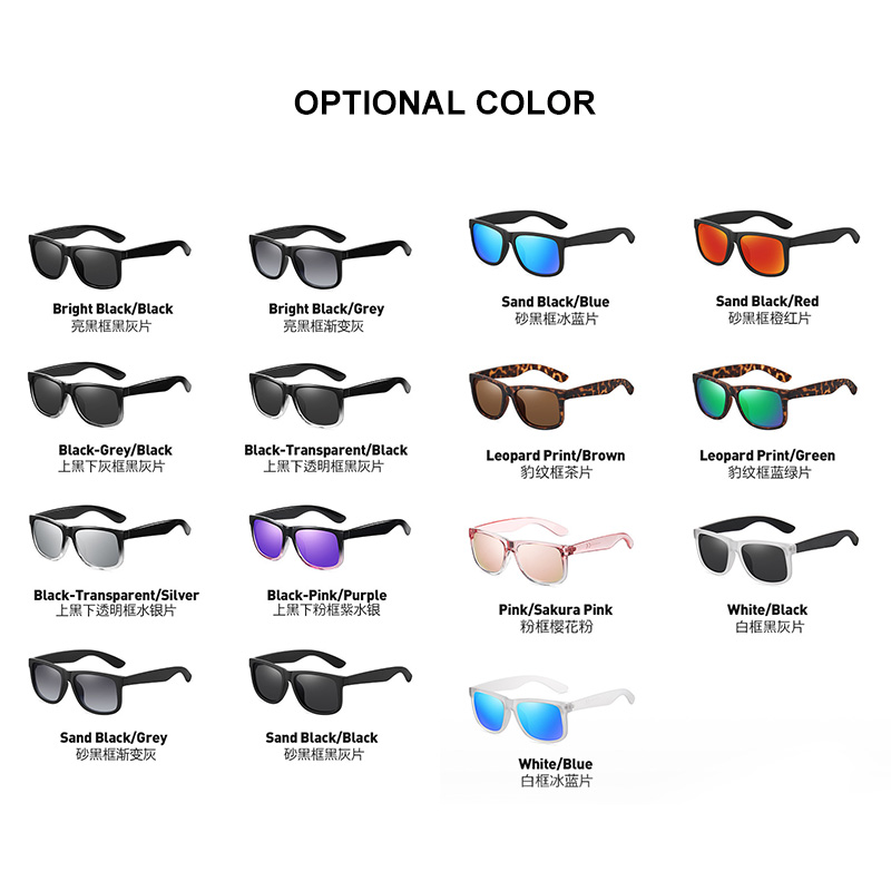 2025 ODM OEM Sports Square Polarized Men's Sunglasses Custom Logo Cycling Outdoor Eyewear Comfortable Transparent Factory