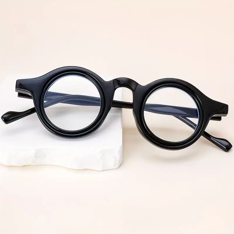 Ready Ship Custom Women's Brown Presbyopia Reading Glasses Anti Blue Light Anti Fatigue for Work Home Big Face Small +1.25 +2.50