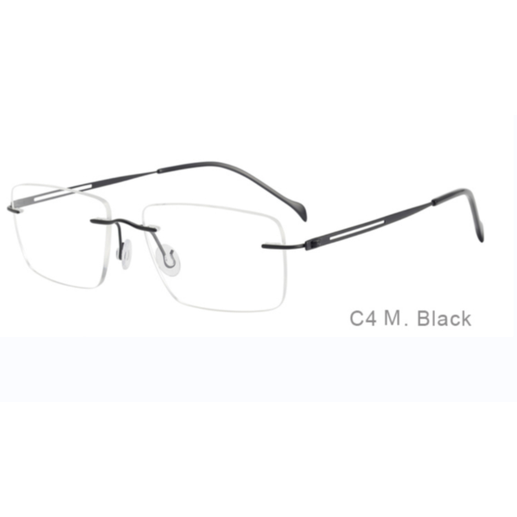 Glasses Memory Titanium Rimless Optical Eyeglasses Frames Thin Flexible Eyeglasses Eye Glasses Frames