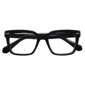 Custom Vintage OEM Optical Handmade Black Acetate Frame Eyewear for Men