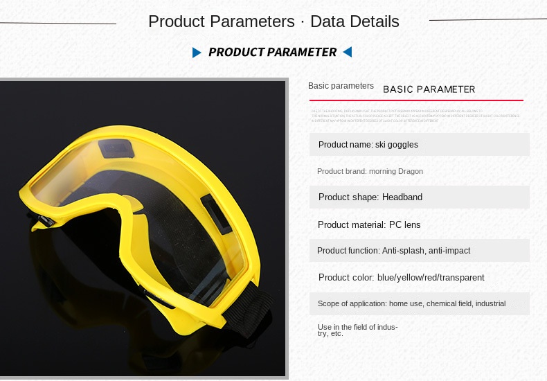 DAIERTA Wholesale Custom PC Goggles Anti-Fog Eye Protection Full-Frame Safety Glasses for Industrial Use Featuring Plastic Frame