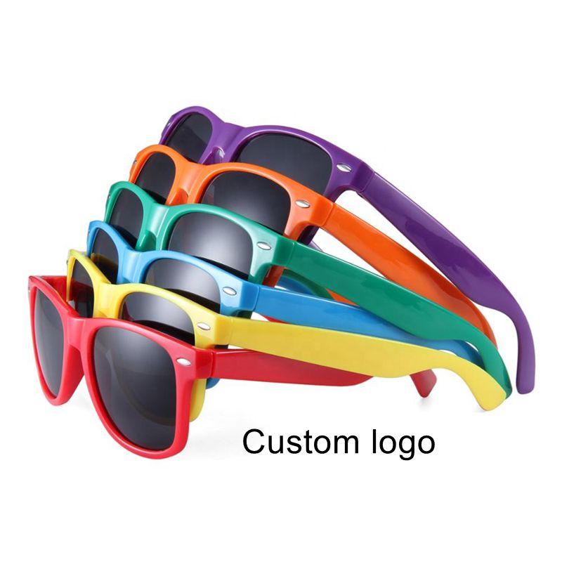 Wholesale Promotional Glasses Brand Designer Custom Logo Black Square Recycled Plastic Sun Glasses Women Sunglasses for Men 2026