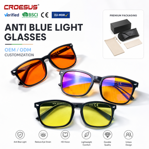 Lightweight Rectangle Anti-Blue Light Gaming Computer Glasses