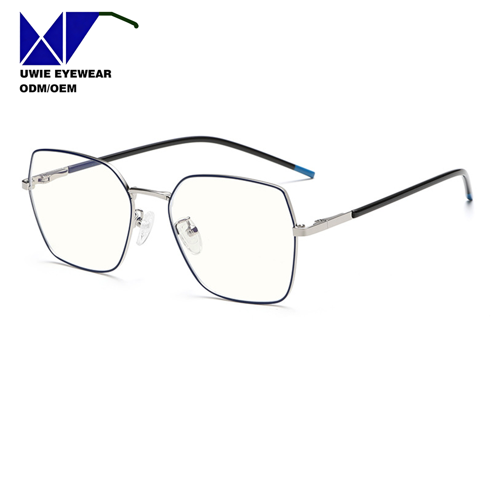 Size 52-19-141 Custom OEM TR90 Polygonal Optical Frame Anti-Blue Light for Unisex Adults ISO Certified Factory