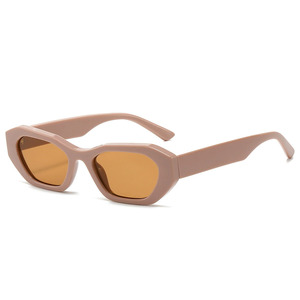 White Acetate Small Frame UV400 Sunglasses