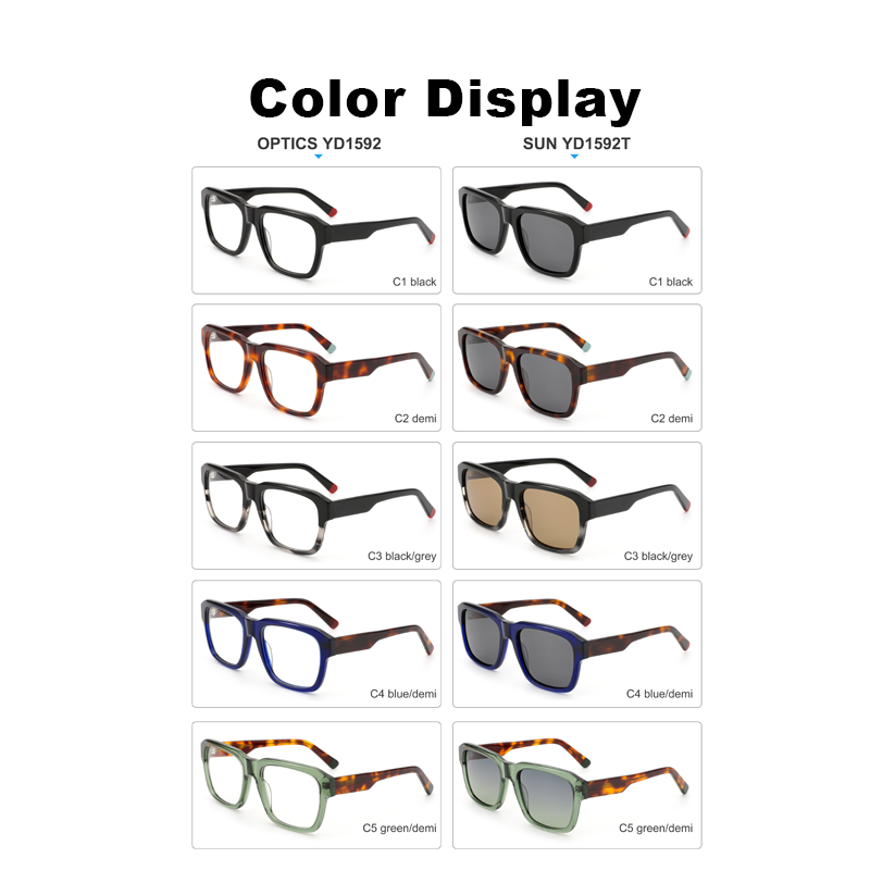 Best Selling Eco-Friendly Acetate Frame Anti Blue Light Glasses Full Rim Bold Square For Office Computer Work Men Women Eyewear
