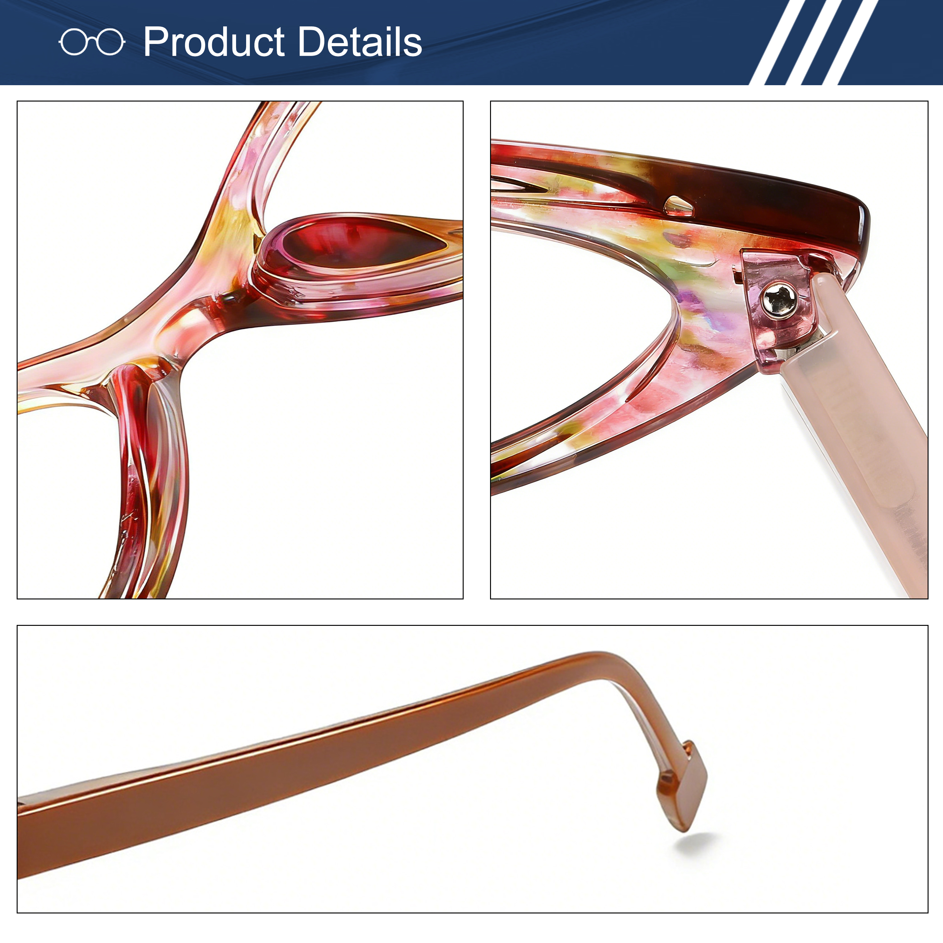 Wholesale Presbyopic Glasses Triangular Vintage Cat Eye Elderly Women