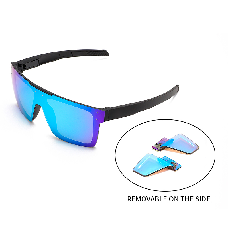 High Quality Outdoor Sports XL Size Z87+ clear Eyewear Side Safety Shield Custom logo Polarized Photochromic Lens Sunglasses