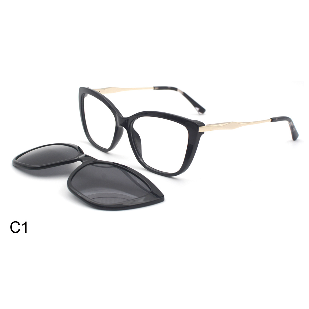 Factory New Ultem Clip on Sunglasses Polarized Magnetic Eyeglasses Frames