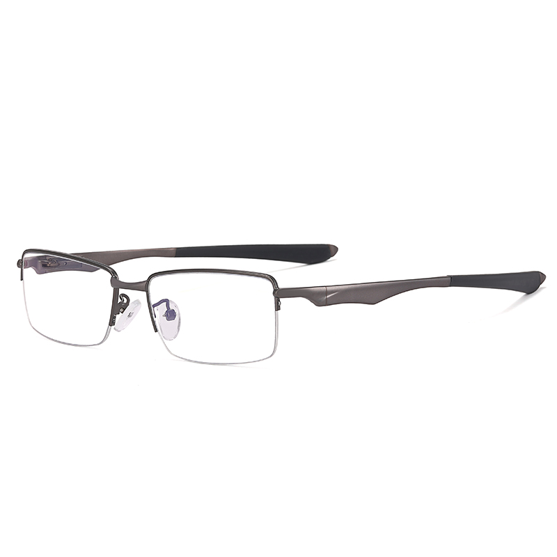 Square Stainless Luxury Metal Prescription Sport Series Optical Glasses Frames Fashion Eyewear for Unisex
