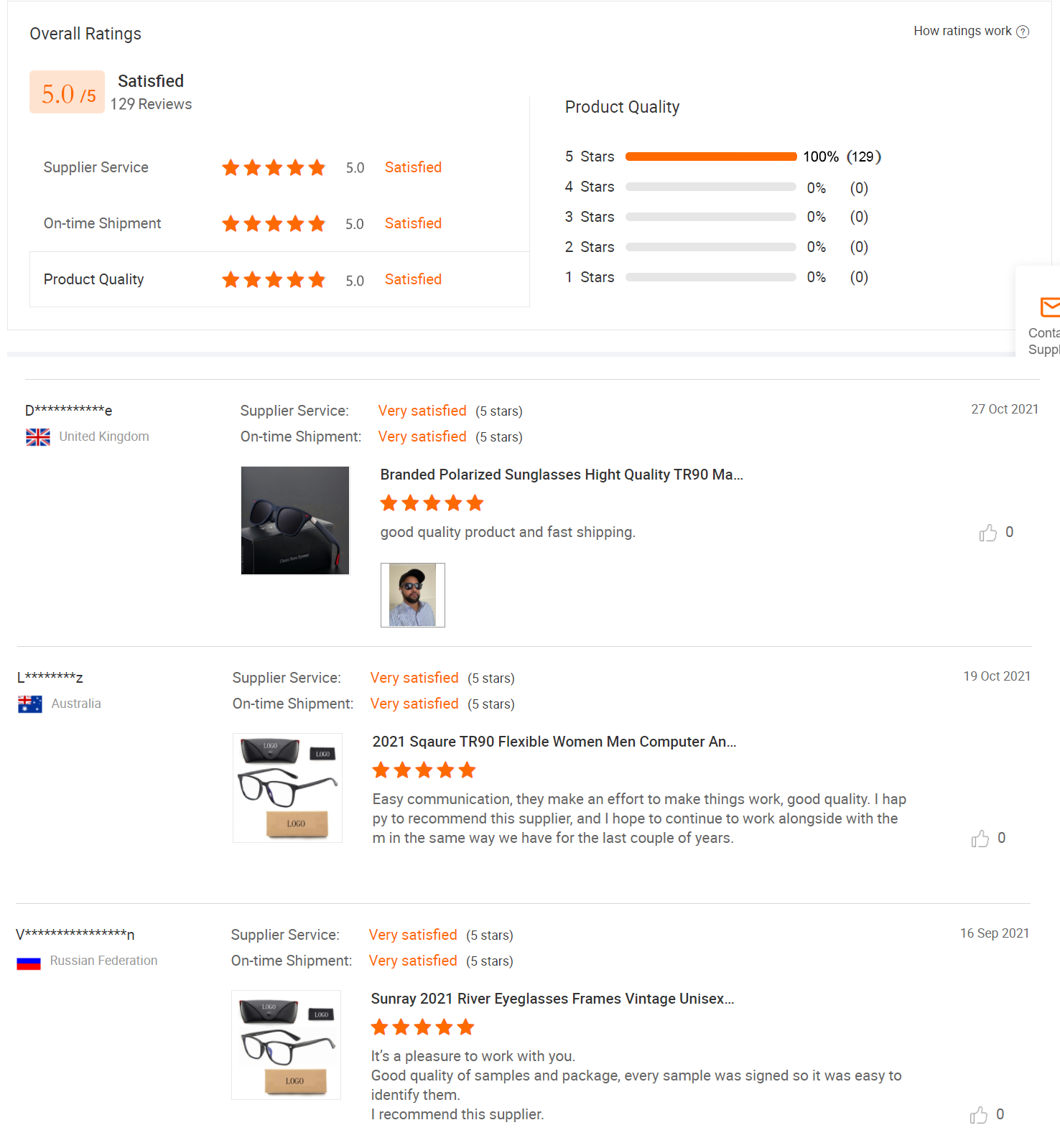 Customer Reviews and Ratings