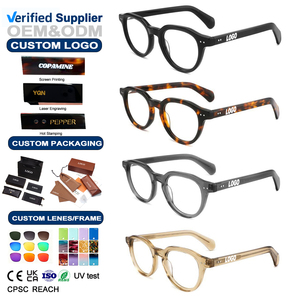 2026 Frame Glasses Anti Blue Light Glasses for Women Designer Eyeglass Frames for Men Acetate Round Eyeglasses Wholesale