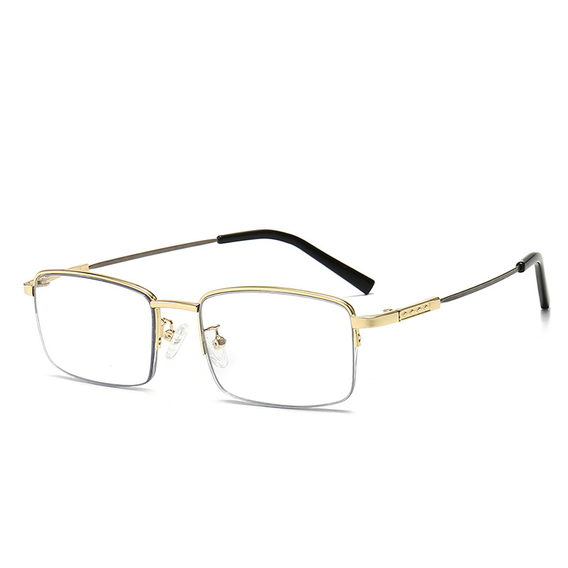 Slim Photochromic Progressive Reading Glasses Blue Light Blocking Memory Titanium PC Lens UV Adaptive Multifocal Eyewear