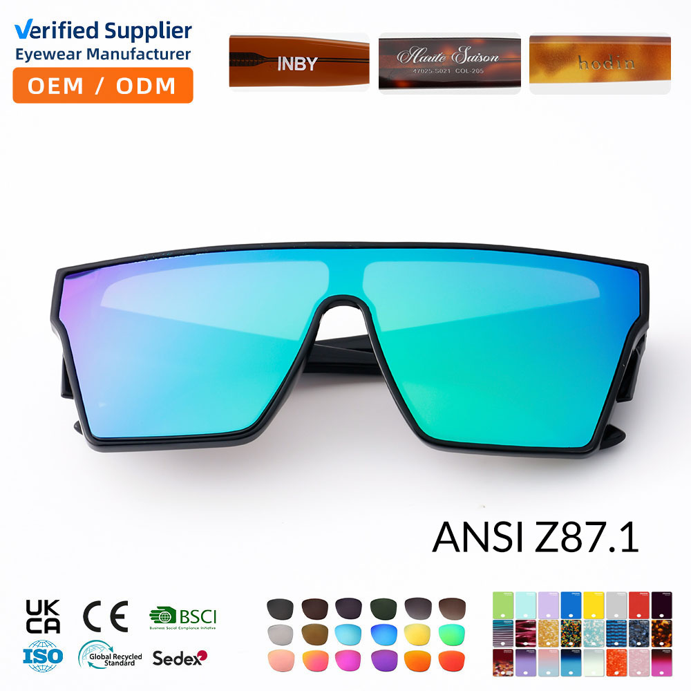ANSI Z87 Safety UV400 Sunglasses LB3408 Custom Pivate Label Logo High Quality Outdoor Sports Riding Glasses