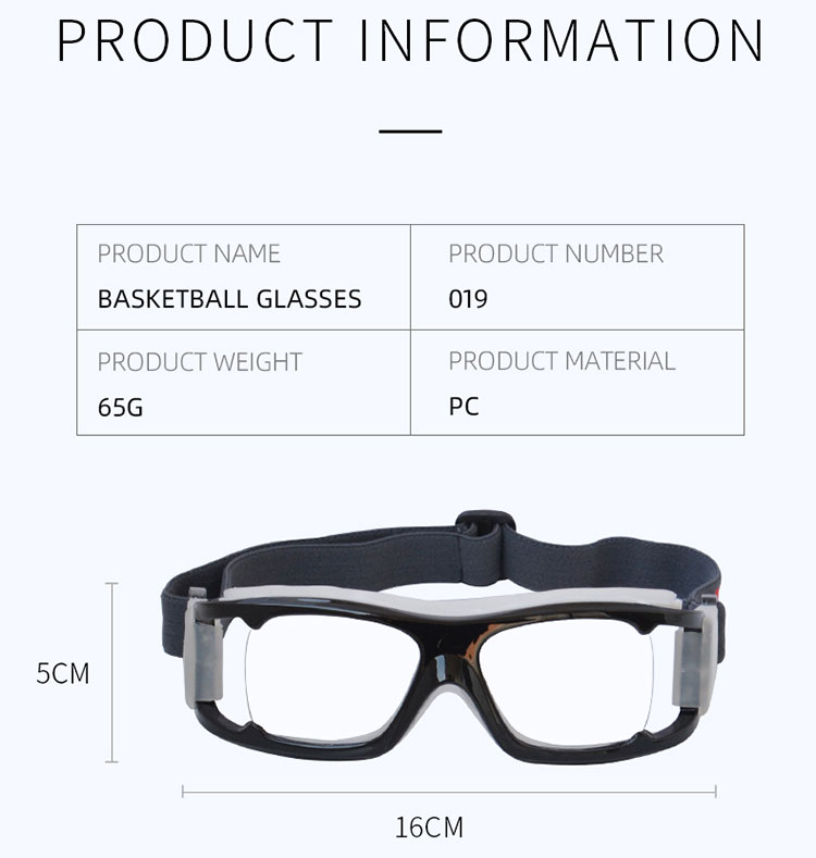 Clear Anlorr Basketball Prescription Goggles Outdoor Football Glasses Sports Eyewear