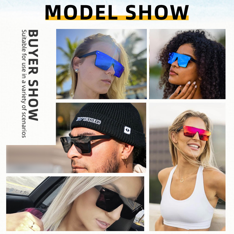 Somta Factory Direct Anti Corrosion by Seawater Protection Uv400 Private Label Square Polarized Rimless Fishing Sunglasses Men