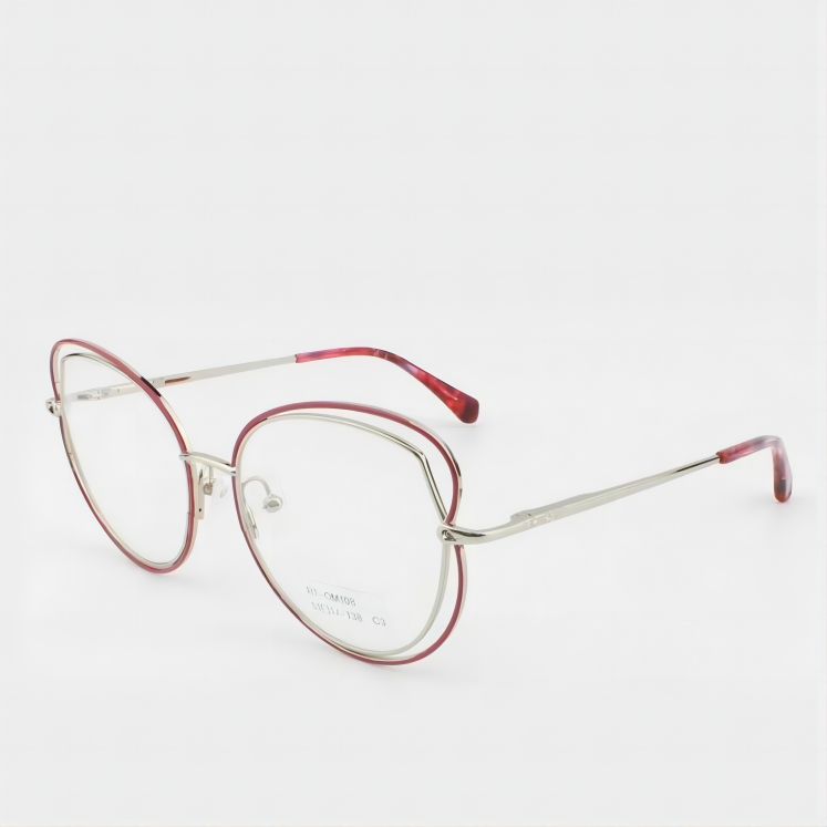 RT-OM108 Irregular Design OEM Wholesale Custom Optical Glasses Metal Unique Stainless Steel Eyeglasses Frames