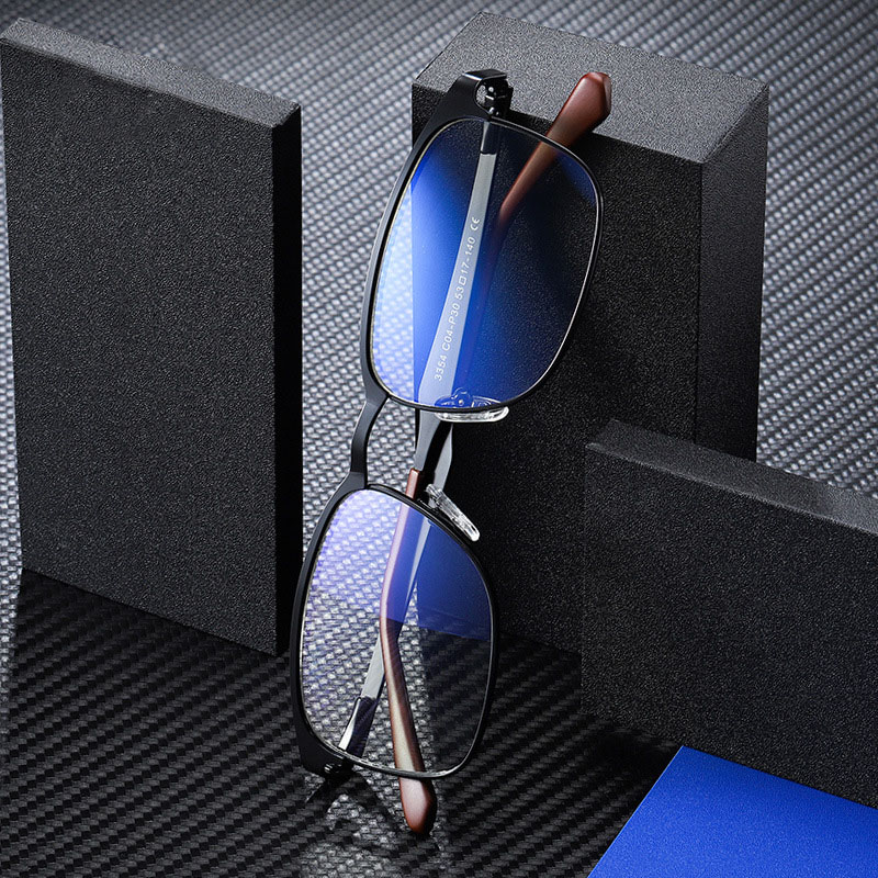Metal Men Blue Anti Reflection Glasses 2307 Wholesale Eyewear Eyeglasses Frames Manufacturers