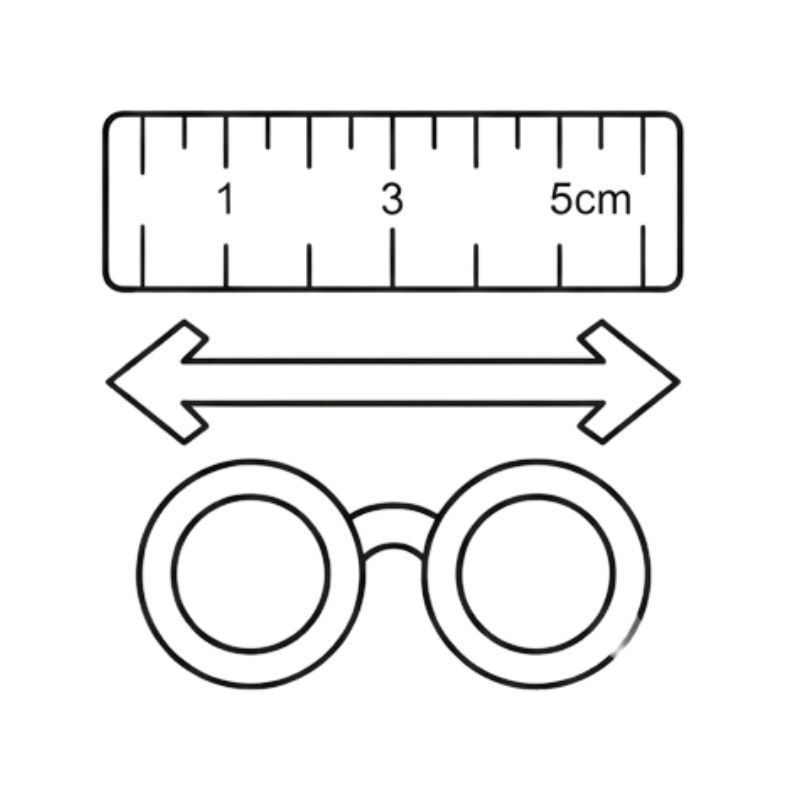 Thoughtful eyewear frame sizing