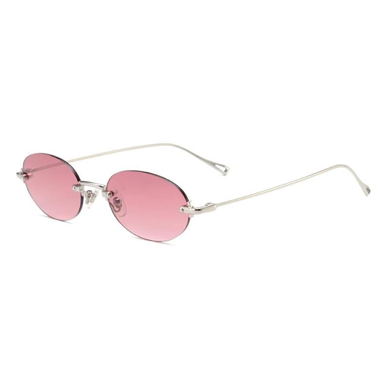 Rimless Sunglasses CY Women Men Fashion Retro Gradient Lens Luxury Brand Designer Small Square Sun Glasses Custom Logo ODM