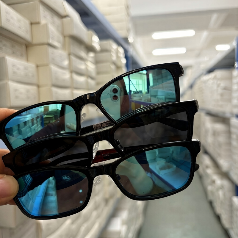 Clearance Stock Clip on Frame Cheap Clip on Sunglasses Male Female Ultem Clip on Optical Frame