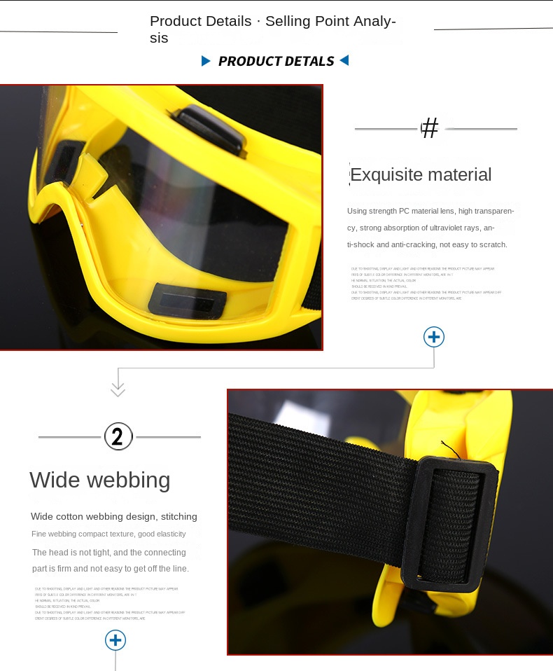 DAIERTA Wholesale Custom PC Goggles Anti-Fog Eye Protection Full-Frame Safety Glasses for Industrial Use Featuring Plastic Frame