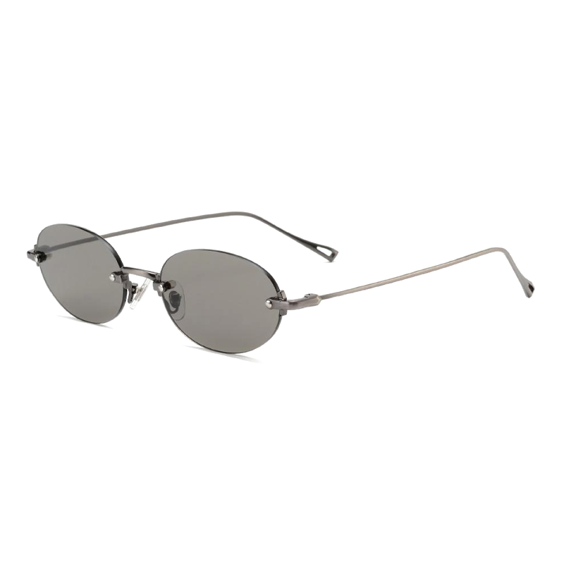 Rimless Sunglasses CY Women Men Fashion Retro Gradient Lens Luxury Brand Designer Small Square Sun Glasses Custom Logo ODM