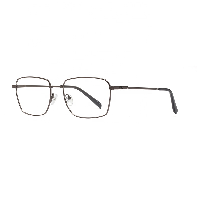 High End OEM ODM Vintage Design Men Rectangle Memory Titanium Full-Rim Lightweight Durable Fashionable Optical Eyeglasses Frame