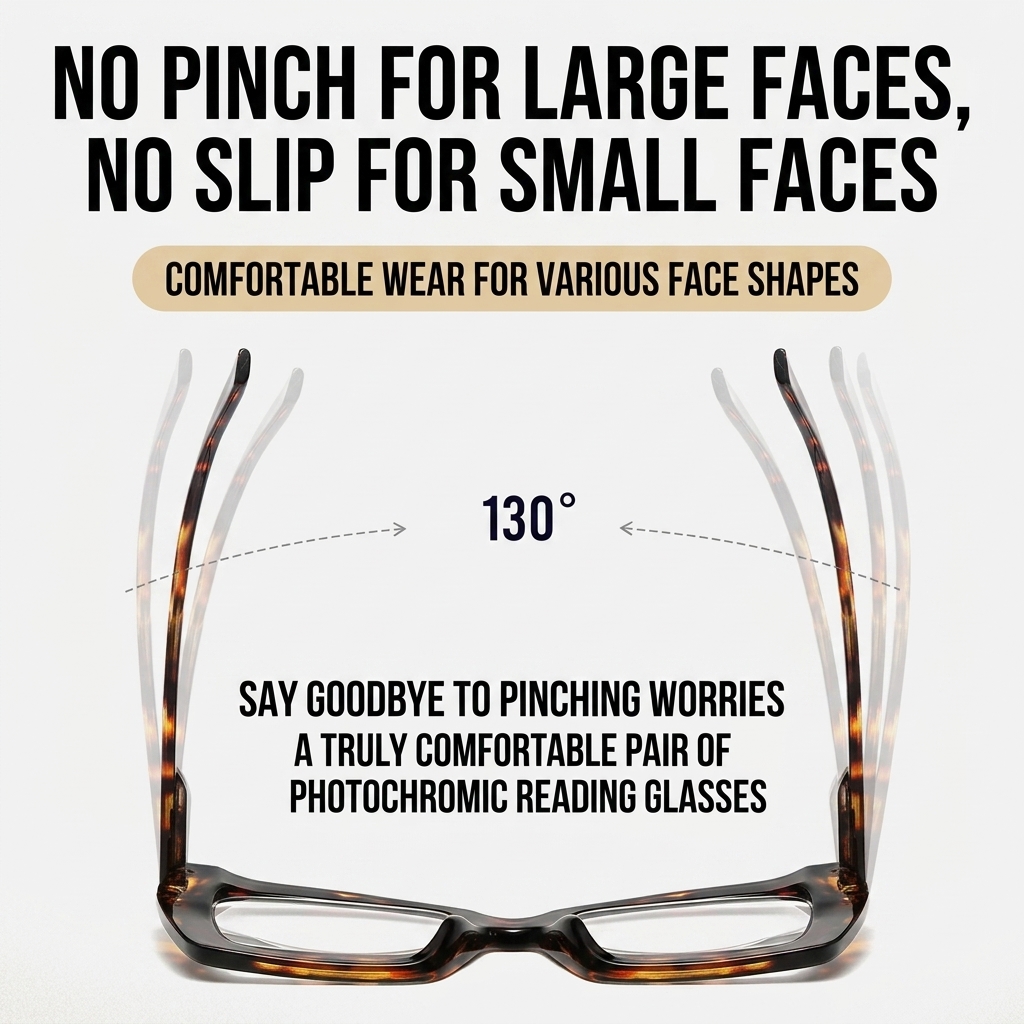Wholesale Women's Photochromic Reading Square Prescription Sunglasses UV400 Full Rim Lightweight Comfortable Fashion Color
