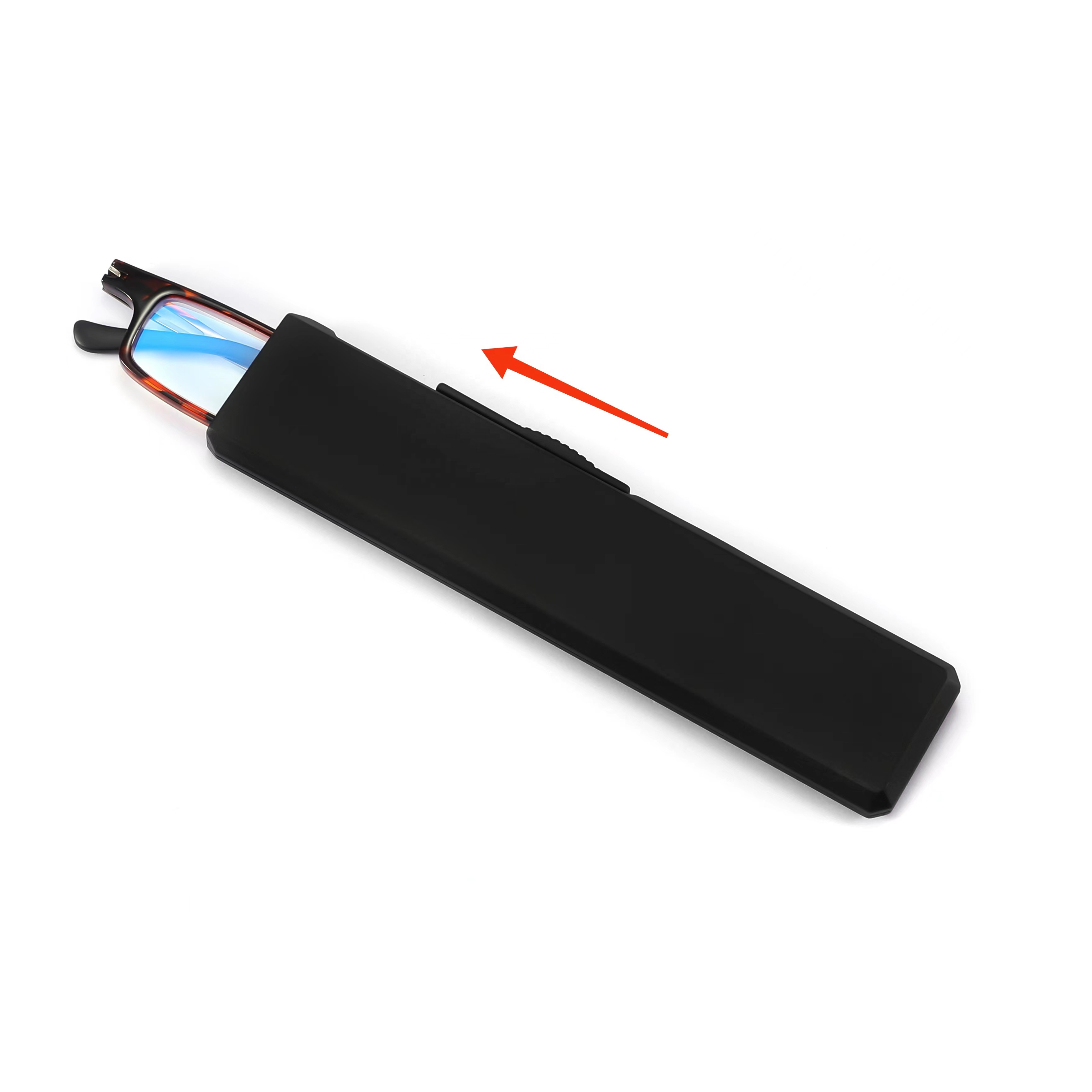 Portable TR90 Reading Glasses Ultra-Thin Slim Anti-Blue Light Presbyopic Shades Lightweight Customizable Case OEM Customized Eye