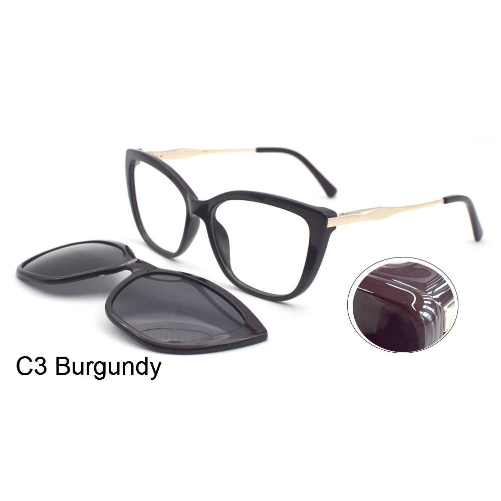 Factory New Ultem Clip on Sunglasses Polarized Magnetic Eyeglasses Frames