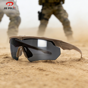 Private Label Tactical Glasses Windproof Sand Proof Adjustable Strap TR90 Frame for Riding Shooting