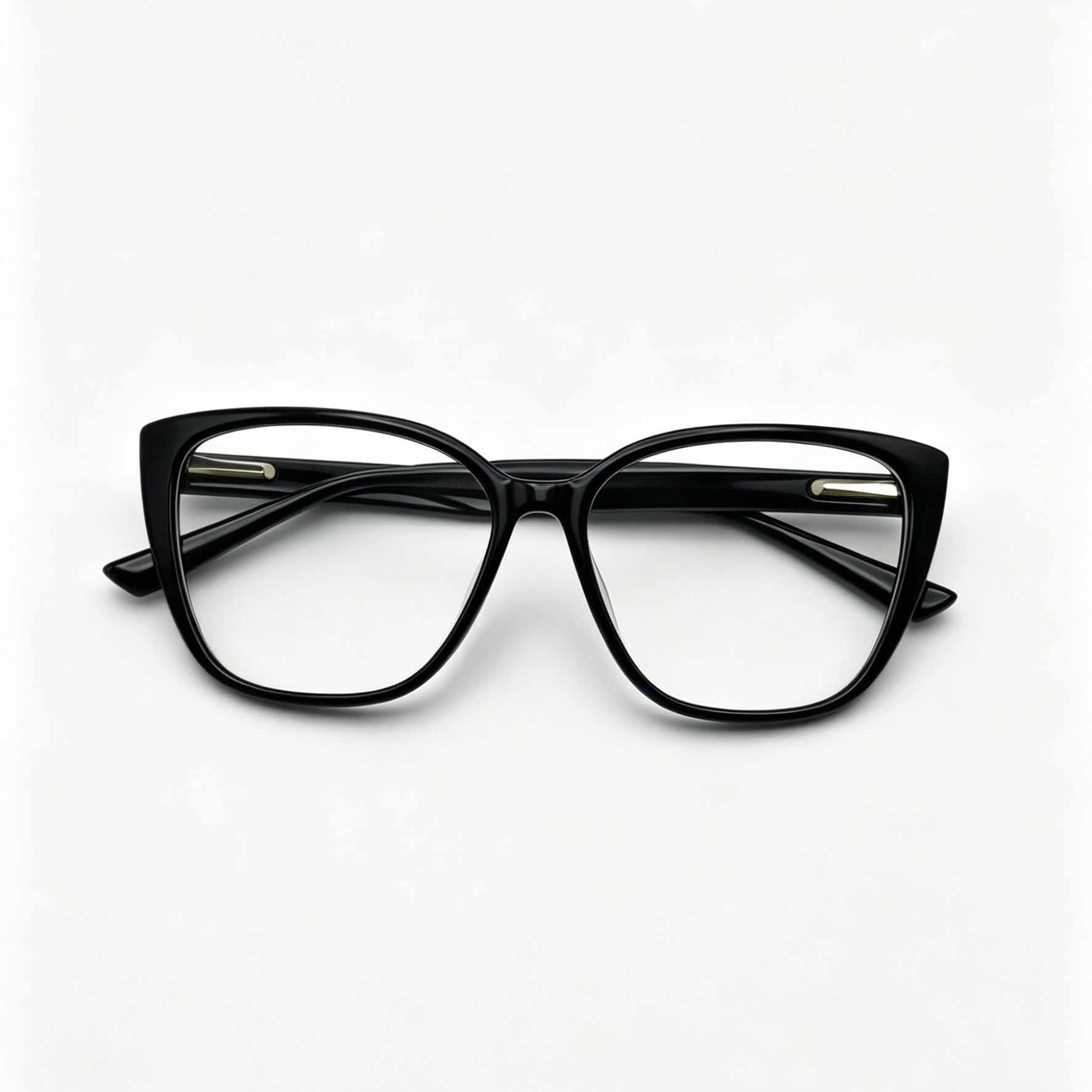 Elegant PC Eyeglasses Frame for Adults Soft Cat Eye Eyewear Colorful Browline Clear Lens Prescription Optical Spectacles