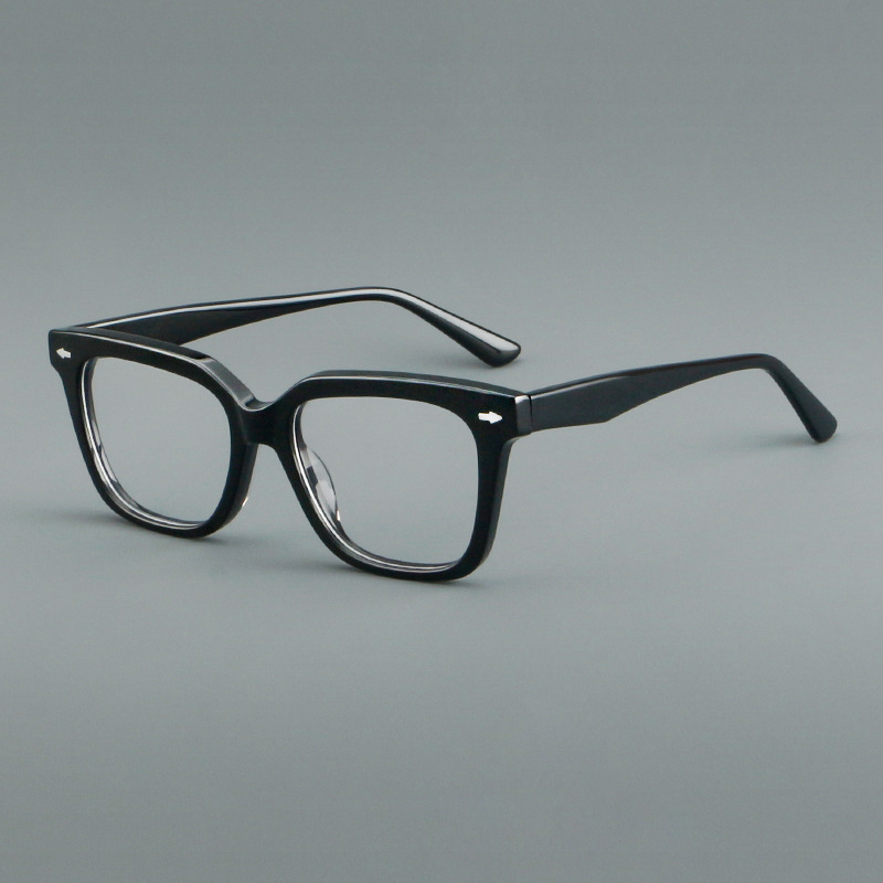 MLM Ready Stock Wholesale Acetate Retro Optics Frame Glasses Personalized Compatible Presbyopic Lenses Eyewear