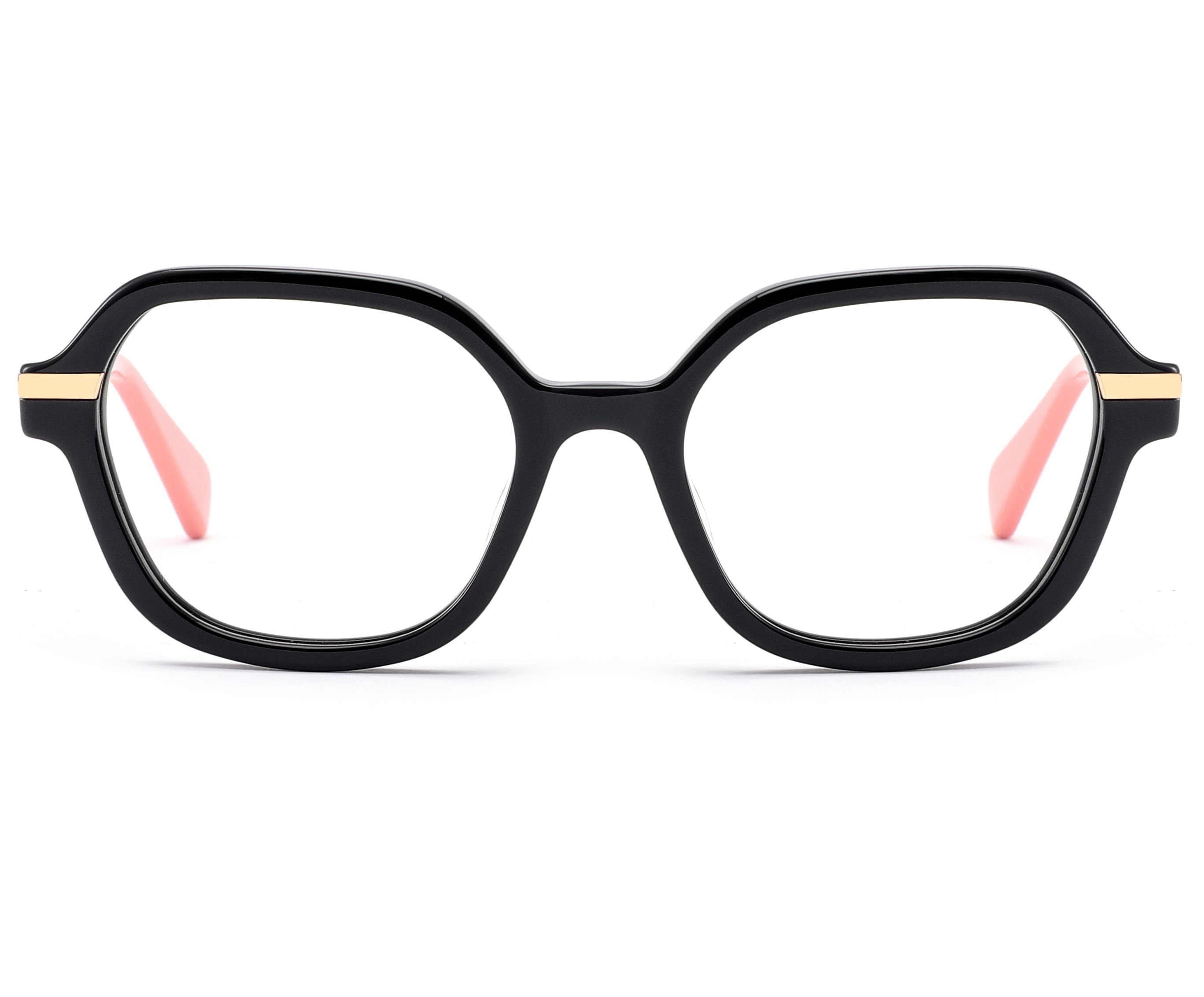 New Designer Lamination Style Fashion Optical Glasses Frame Acetate Eyeglasses Ready Stock