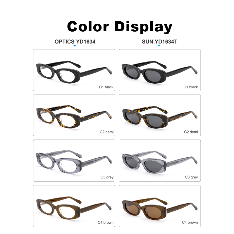 Premium Handmade Small Narrow Acetate Optical Glasses Blue Light Blocking Lightweight For Computer Work Office Leisure Women