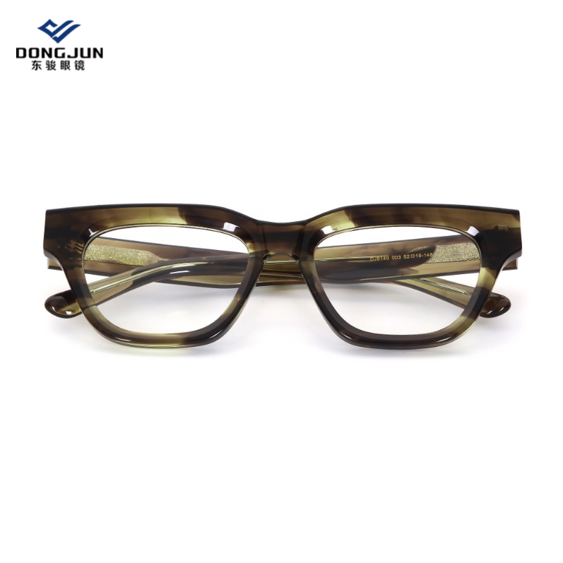 High Quality 2025 Trending Fashion Thickness Acetate Eyeglasses for Unisex Factory Direct Ready Stock