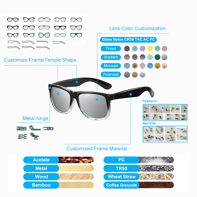 2025 ODM OEM Sports Square Polarized Men's Sunglasses Custom Logo Cycling Outdoor Eyewear Comfortable Transparent Factory