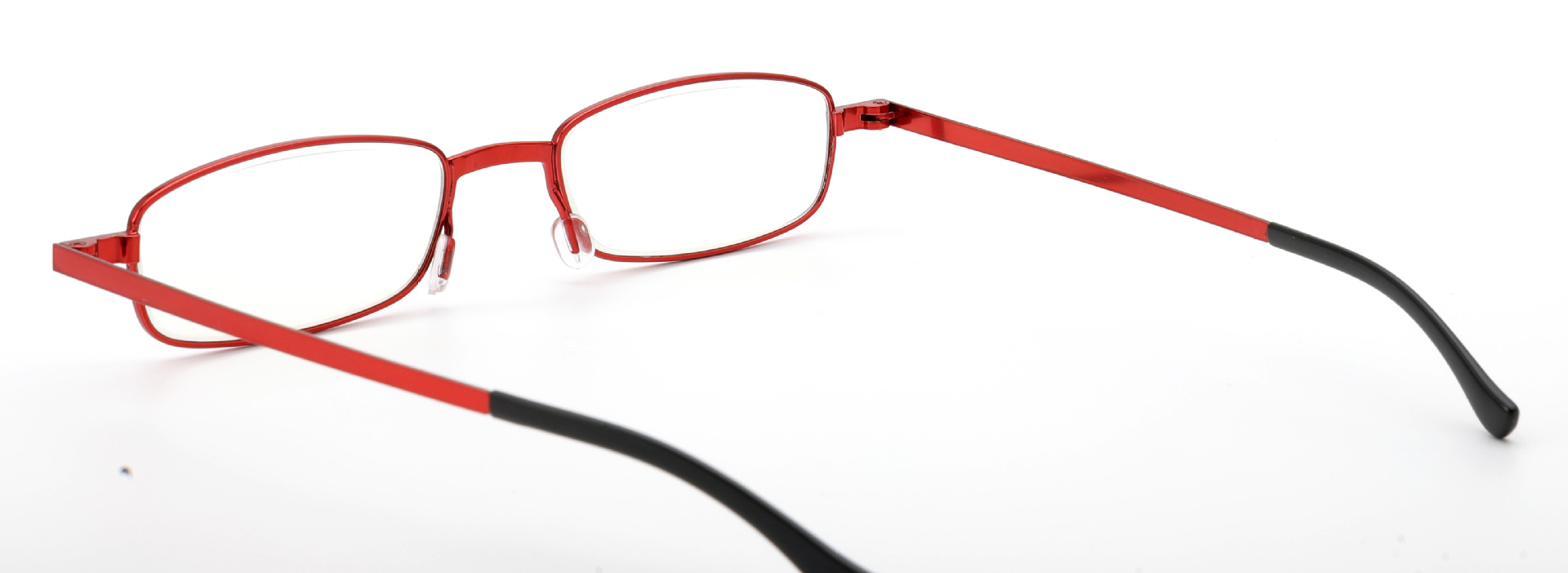 Ultra Thin Mini Reading Glasses With Push-Pull Eyeglasses Case Anti Blue Light Resin Lens Metal Reading Spectacles